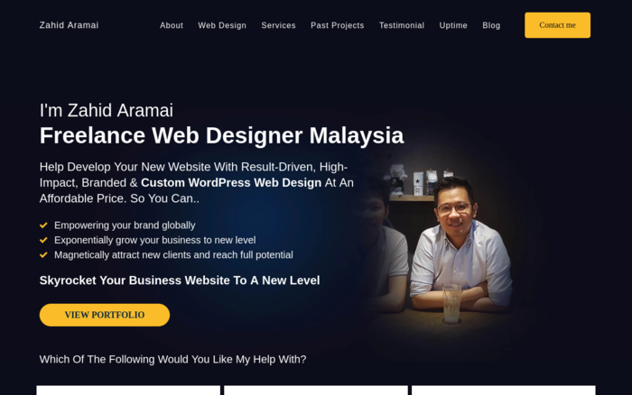 Zahid Aramai – Freelance Web Developer Malaysia